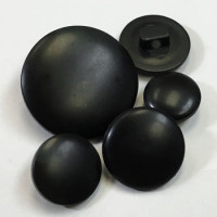 2006 - Matte Black Shank Button - 4 Sizes, Priced per Dozen